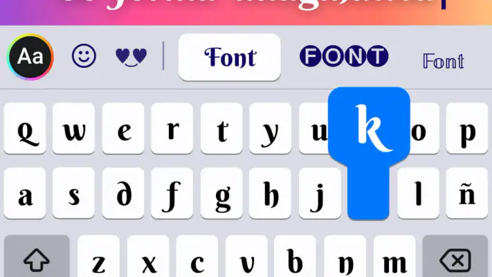 Teclado fonts: Letras y fuente screenshot 1