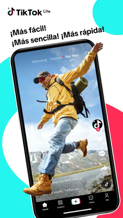 TikTok Lite-TikTok más rápido screenshot 1