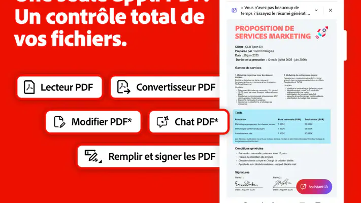 Adobe Acrobat Reader pour PDF screenshot 1