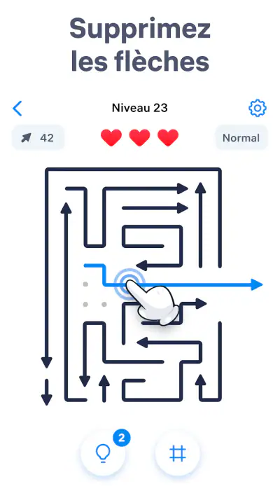 Arrow Puzzle: Jeu de réflexion screenshot 1