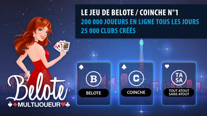 Belote & Coinche Multijoueur screenshot 1