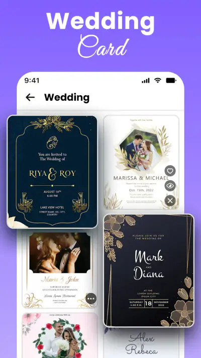 Créateur cartes d'invitation screenshot 1