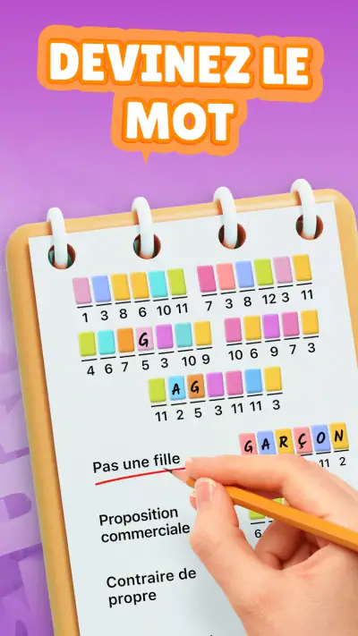 Crostic-Jeu de Mots Croisés screenshot 1