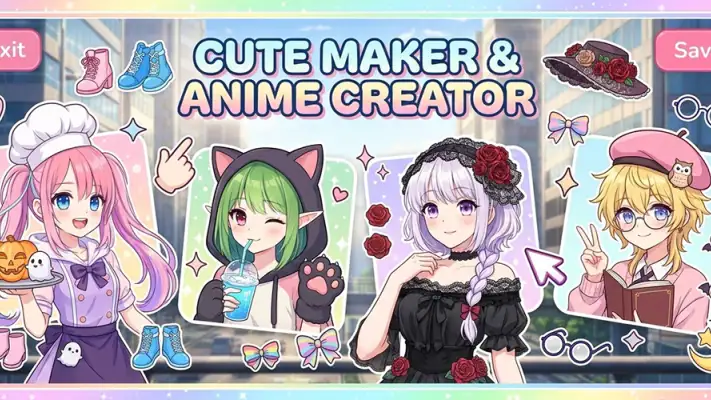 Anime Avatar: Cute OC screenshot 1