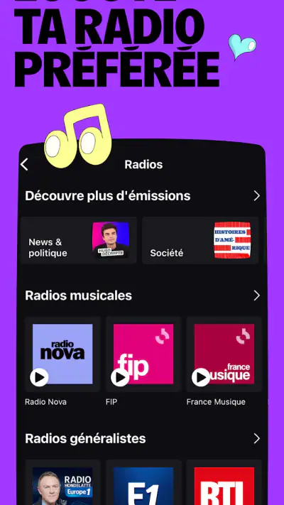 Deezer - Musique & Podcast screenshot 1