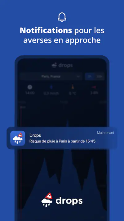 Drops - Radar de Pluie & Orage screenshot 1