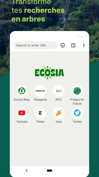 Ecosia : Recherchez, Plantez screenshot 1