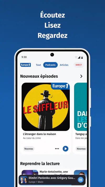 Europe 1: radio, podcast, actu screenshot 1