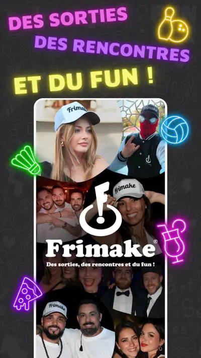 Frimake: L’app pour sortir IRL screenshot 1