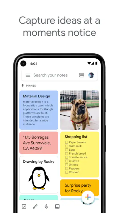 Google Keep – Notes et listes screenshot 1
