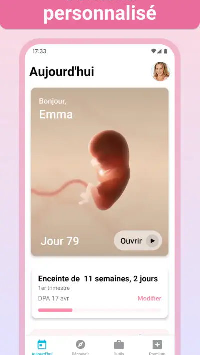 Grossesse + | Appli de Suivi screenshot 1