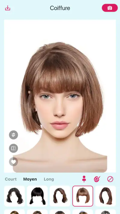 Hairstyle Try On - Coiffure IA screenshot 1