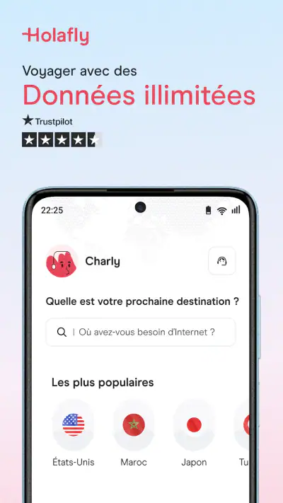 Holafly eSIM Internet illimité screenshot 1