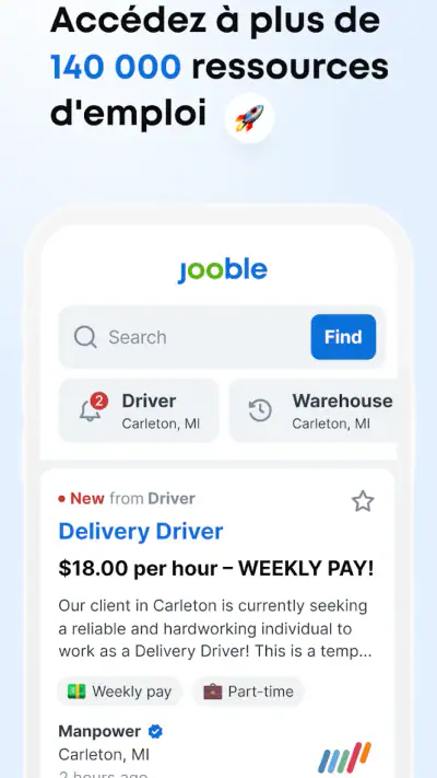 Jooble－Recherche D’emploi screenshot 1