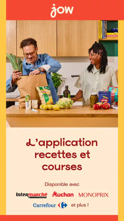 Jow - Recettes, Menus, Courses screenshot 1