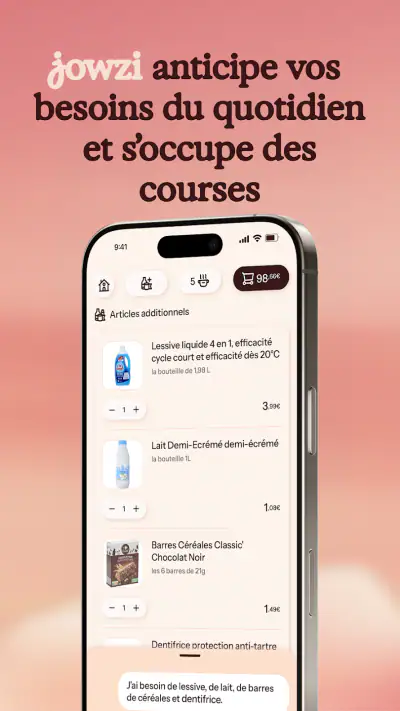 Jowzi - l'IA pour vos courses screenshot 1