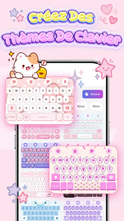 Keyboard Themes: Emoji Fonts screenshot 1
