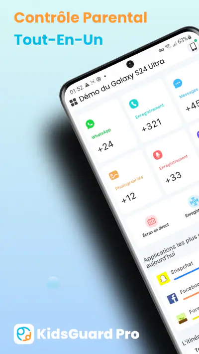KidsGuard Pro-Phone Monitoring screenshot 1