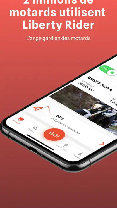 Liberty Rider - GPS moto screenshot 1