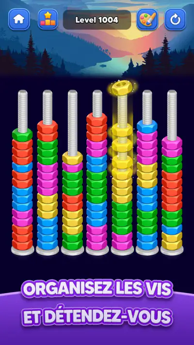 Nut Sort: Color Match Game screenshot 1