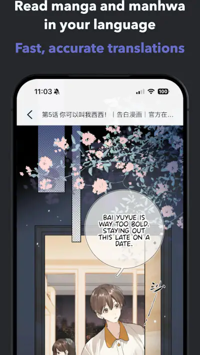 OpenToon - Traducteur Webtoon screenshot 1