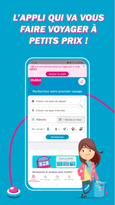 OUIGO : TGV & trains pas cher screenshot 1