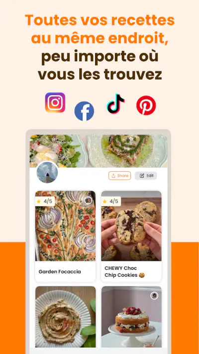 ReciMe: Recettes et Menus screenshot 1