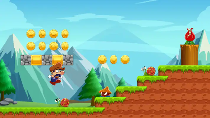 Super Bino Go: D'Aventure Saut screenshot 1