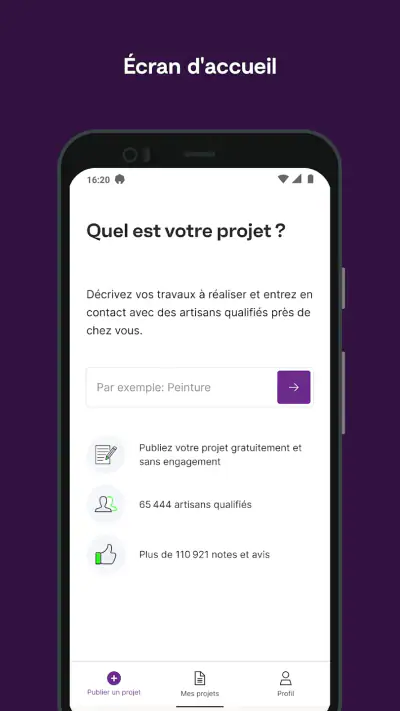 Travaux.com screenshot 1
