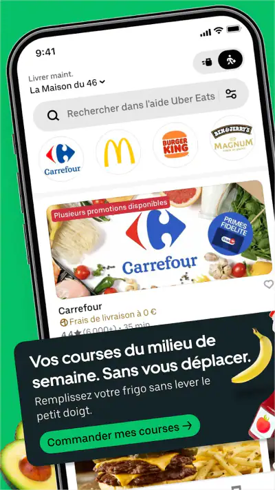 Uber Eats : repas et courses screenshot 1