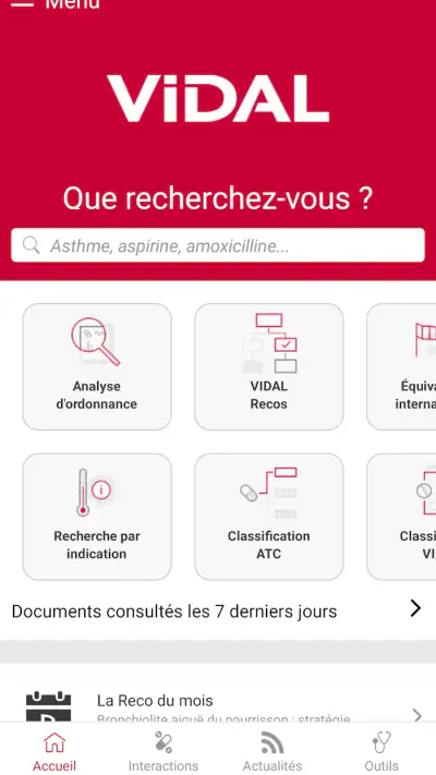 VIDAL Mobile screenshot 1