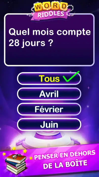 Word Riddles - Jeux mots hors screenshot 1