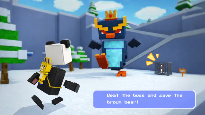 Blocky Quest: Panda Adventure screenshot 1