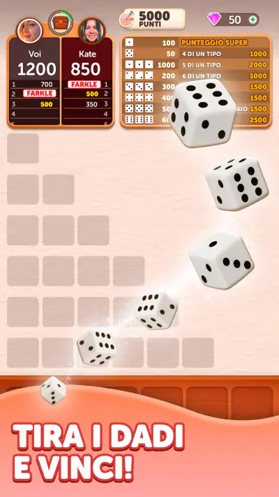 Farkle Dice Roll screenshot 1