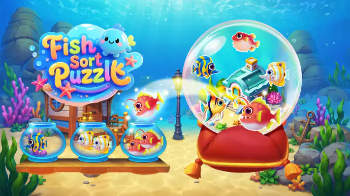 Fish Sort Puzzle: Match Games screenshot 1