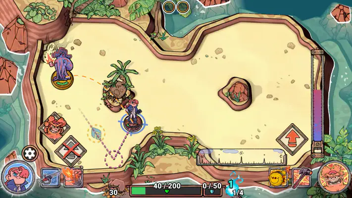 Flick Shot Rogues screenshot 1