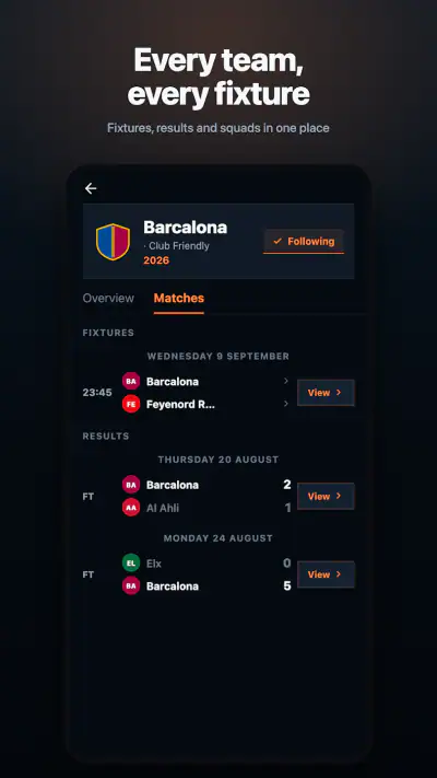 Goalside: Live Football Scores screenshot 1