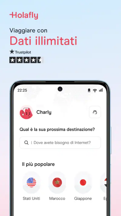 Holafly eSIM: Dati illimitati screenshot 1