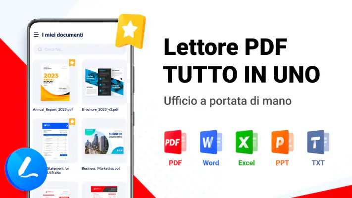 Lettore PDF - PDF Viewer, Docx screenshot 1