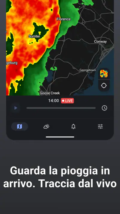 RainViewer: Radar Meteo Live screenshot 1