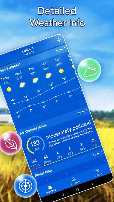 Meteo locale:Widget Previsioni screenshot 1