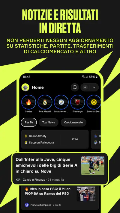 OneFootball: Risultati Calcio screenshot 1