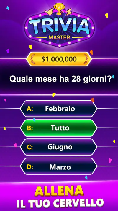 TRIVIA Master - Gioco a quiz screenshot 1
