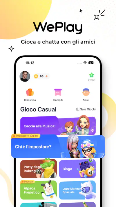WePlay - Gioco e Festa screenshot 1