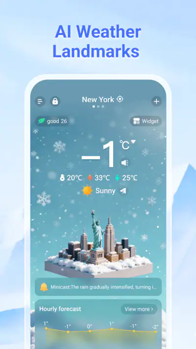 WeatherSight - ライブ天気予報 screenshot 1