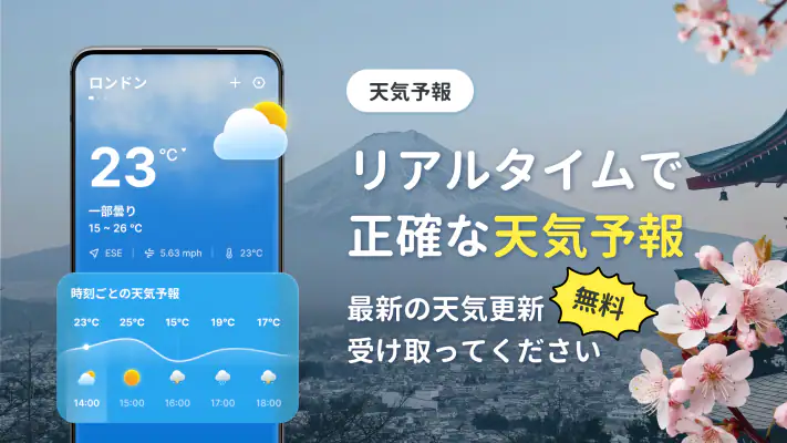 天気予報 - ローカルレーダー screenshot 1