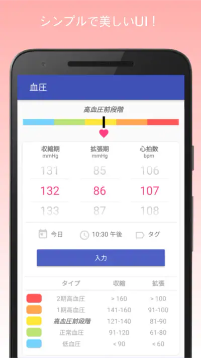 血圧記録計&高血圧管理 screenshot 1