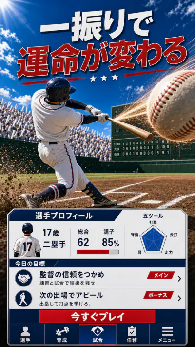 野球ライジングスター:Baseball star MVP screenshot 1