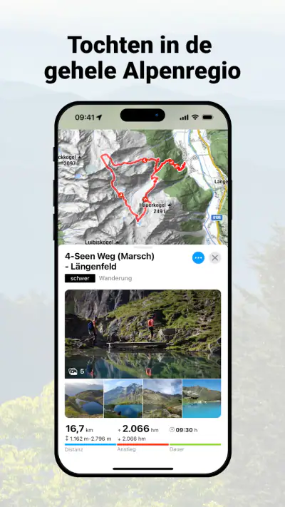 bergfex: Wandelen & Tracking screenshot 1