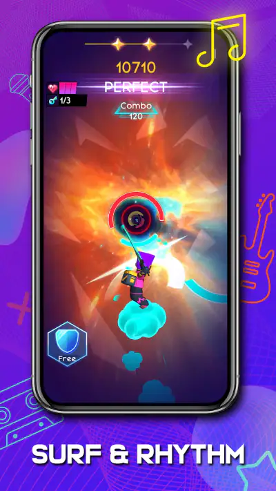 Cyber Surfer : Rhythm Odyssey screenshot 1